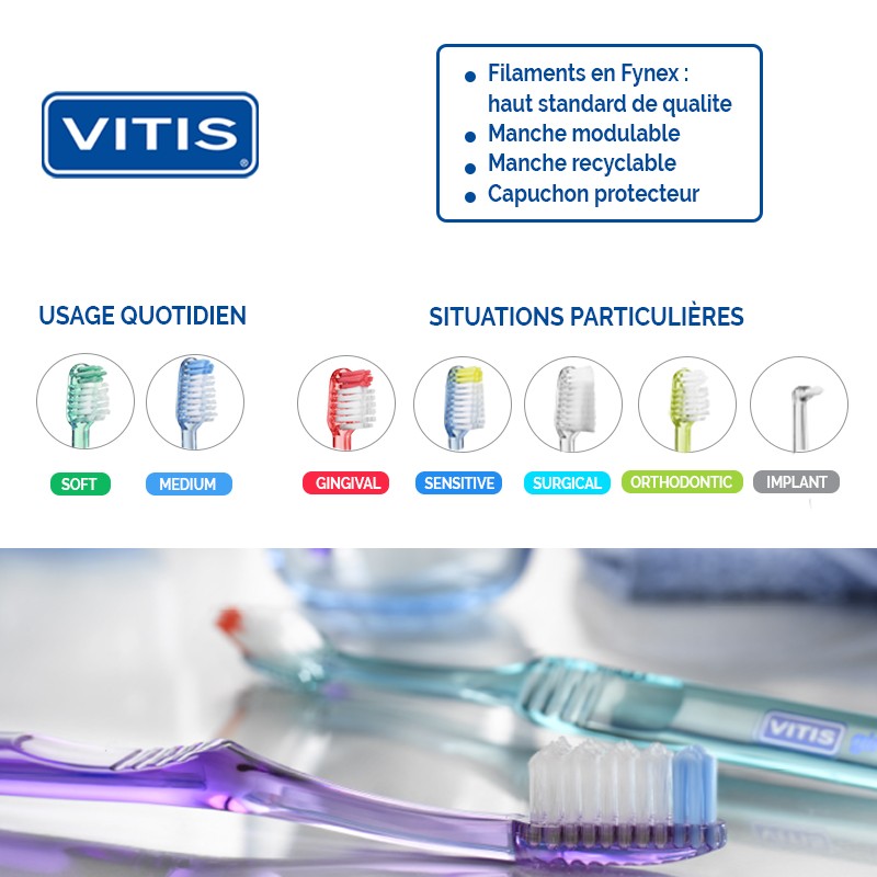 Brosse à dents VITIS IMPLANT MONOTIP