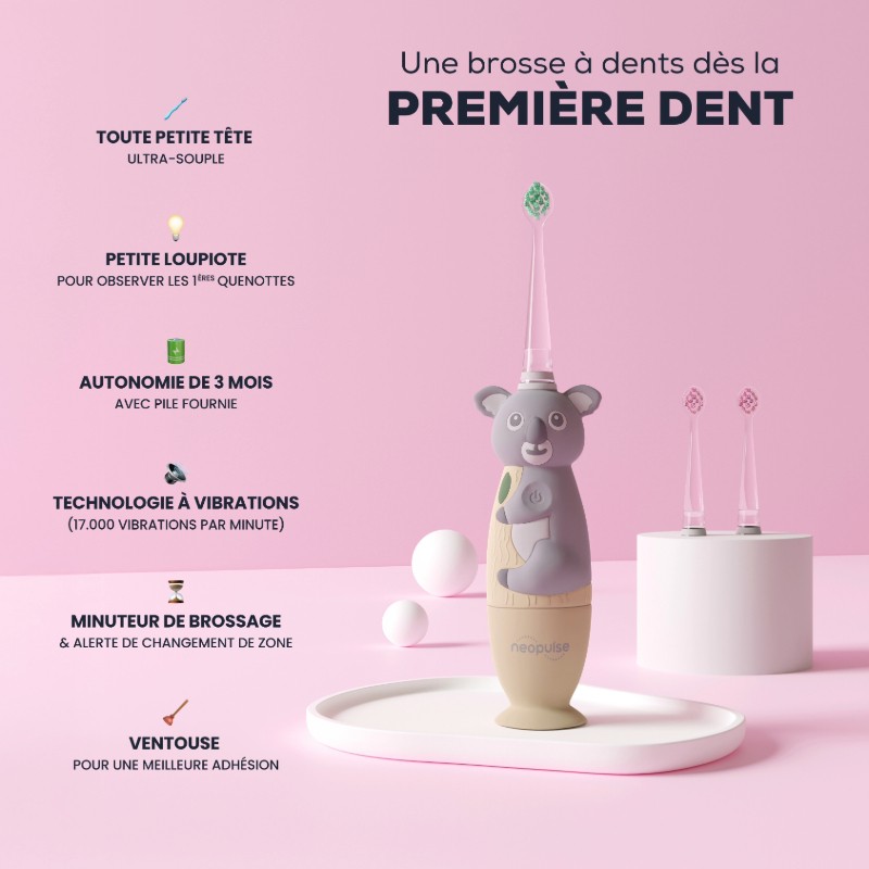 NEOBABY® – Brosse à dents bébé à micro-vibrations – NEOPULSE®