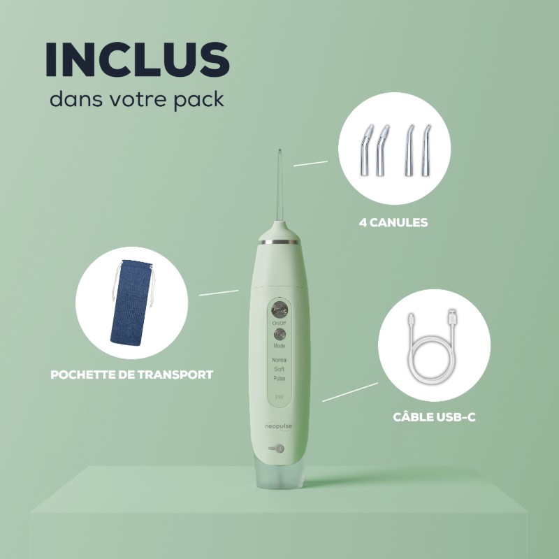 MY FIRST® – Jet dentaire ultra-compact – NEOPULSE® vert
