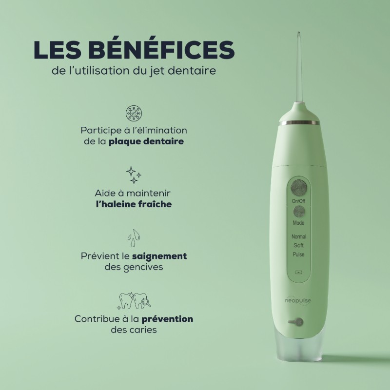 MY FIRST® – Jet dentaire ultra-compact – NEOPULSE® vert