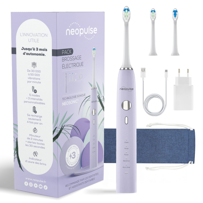 NEOSONIC® - Brosse à dents électrique sonique NEOPULSE® lilas