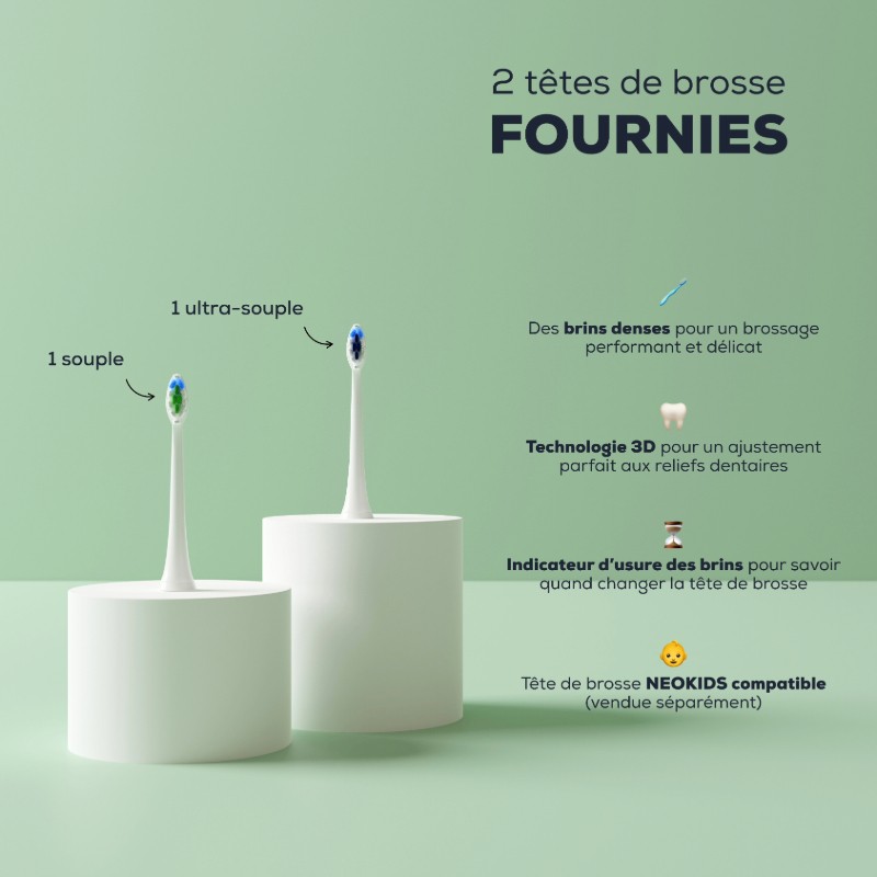 NEOSONIC® - Brosse à dents électrique sonique NEOPULSE® vert