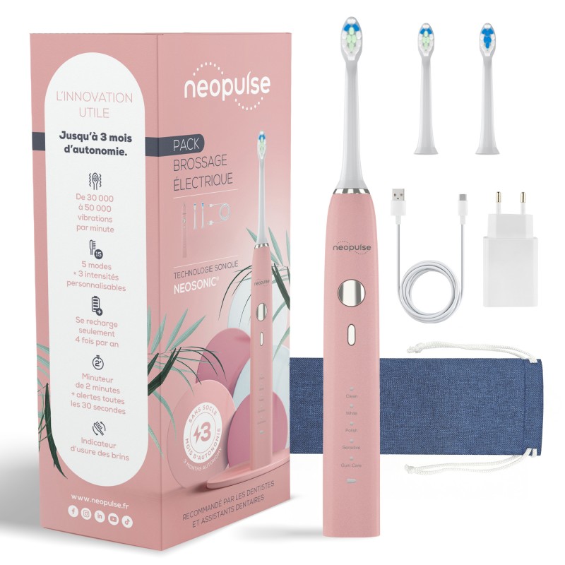 NEOSONIC® - Brosse à dents électrique sonique NEOPULSE® rose