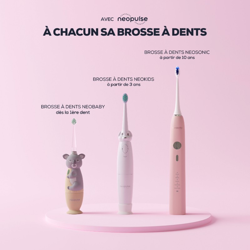 NEOSONIC® - Brosse à dents électrique sonique NEOPULSE® rose