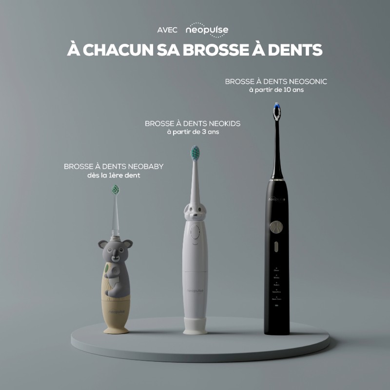 NEOSONIC® - Brosse à dents électrique sonique NEOPULSE® noir