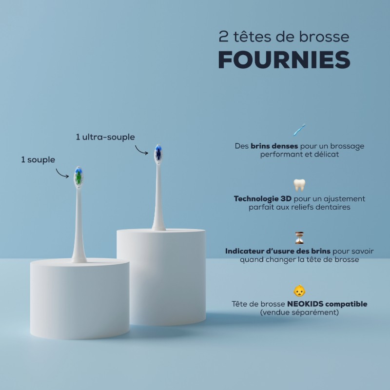 NEOSONIC® - Brosse à dents électrique sonique NEOPULSE® Blanc